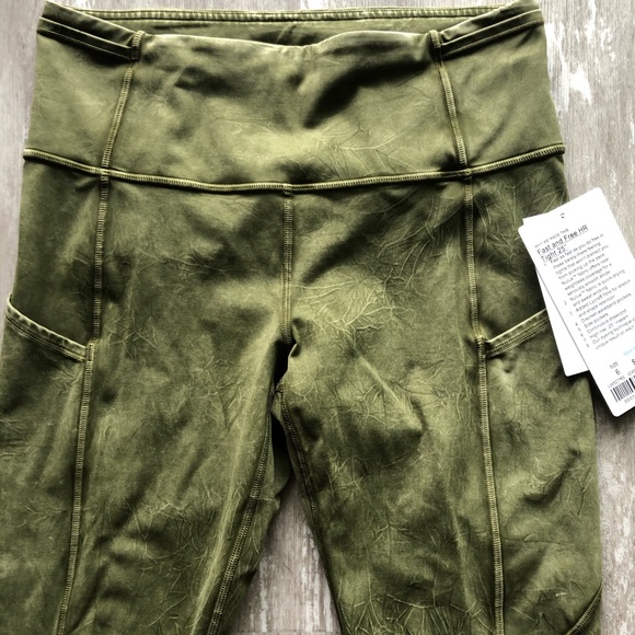 Lululemon Fast and Free Tight II 25" Ice Dye - Picture 10 of 14